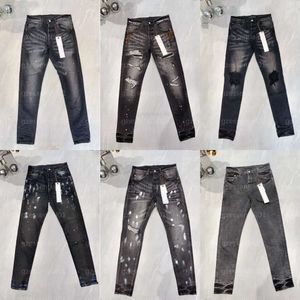 Mens Jeans Purple Denim Trousers Mens Jeans Designer Jean Men Black Pants Highend Quality Straight Design Retro Streetwear Sweatpants Designers
