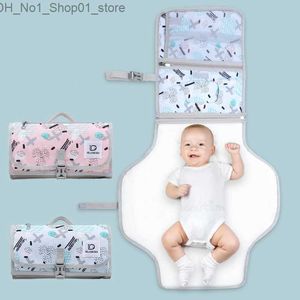 Changing Pads Covers Cute Baby Changing Mat Portable Foldable Washable Waterproof Mattress Changing Pad Mats Reusable Travel Pad Diaper Q231202
