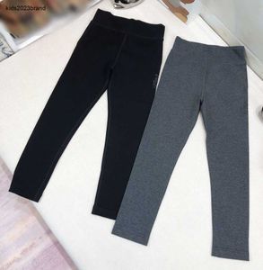 Novas calças de bebê inverno quente menina leggings crianças roupas de grife tamanho 100-160 impressão do logotipo crianças calças nov25