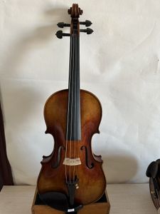 4/4バイオリンソリッドフレームメープルバックオールドトウヒのトップハンド彫り彫像K3055