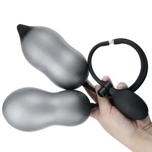 Sex Toys Massagers vuxna produkter Dildo för anal Toy Butt Plug Silicone Massager Toys Kvinnor Män Uppblåsbar trädgårdsspecifik