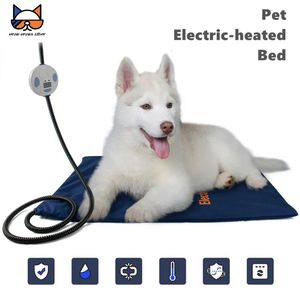 kennlar pennor husdjur elektrisk värmeplatta tvättbar justerbar temperatur vattentät uppvärmning filt säng för hund katt små djur Winnter används 231130