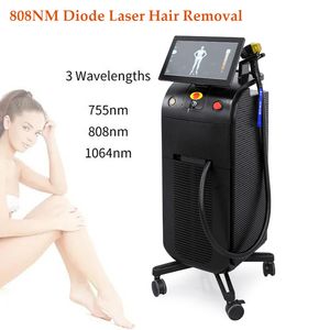Profesjonalne salony do usuwania włosów maszyna laserowa Odmładzanie skóry Lod Laser Titanium DePilator 755NM 808NM 1064NM