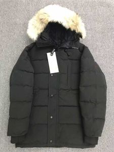 1cz5 Down Parkas Carson Canada 33 Men's Women's Couple Style Windproof and Cold Resistant Wolf Hair 3805