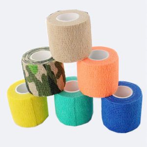 Tatueringsmaskin 12pcsbox 2''x5 varv ez sammanhängande bandage färgglada elastiska greppbandage gasvatueringsgrepp för maskin 231130