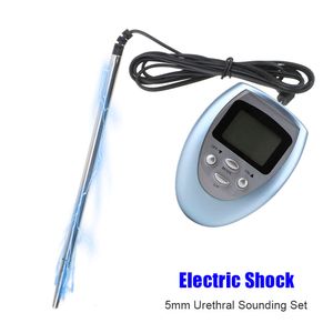Sex Toy Massager Electric Shock 5mm urinrörslingande penisplugg för män kuk pluggar kateter ljud man leksaker 18