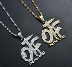 Ny endast Famliy Pendant Necklace Fashion Jewelry Hip Hop Bling Bling N3396217132