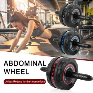 Ab Rollers Bauchmuskeltrainer mit Matte, Bauch-Fitnessrad, rutschfestes Indoor-Fitness-Trainingsgerät 231201