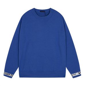2 Mens Designer Sweaters Retro Classic Luxury Sweatshirt Men Arm Brev Broderi Rund hals Bekväm högkvalitativ Jumper Fashion Cardigan för Menm-3XL ZP018
