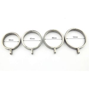 New 4 size for choose Penis Lock Refill Stainless Steel Cock Rings For Chastity Crafts Metal Male Chastity Device Adult Game R2