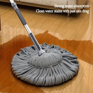 Mops Lazy Person Mop Hand Free Washing Household Rotating Self Twisting Water Squeeze Bathroom Floor Cleaning Tools 231130