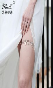 Personality handmade rhinestone insert diamond spring hose s bridal wedding dress party leg band JCK0359091713