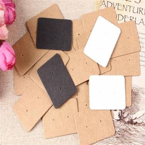 2 5 3 5cm 1 0 1 4 Kraft Paper Stud Earrings Tag Jewelry Display Card Retail Earring Hang Tag Label Ear Stud Hooks Cardboar2721