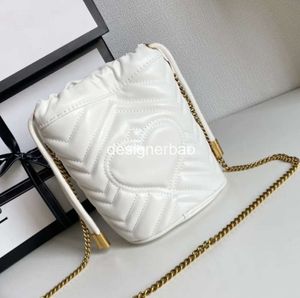 2023 mini designer balde bolsa de telefone bolsa de ombro feminina corda corda couro crossbody carteira designer tote