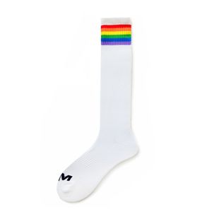 Socks Men Rainbow Calcytins Hombre Nylon Sports Long Tube Sockin