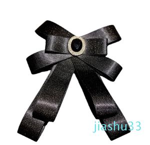 Cinta de cristal para mujer, broche de corbata hecho a mano, collar de cinta, Pin, soporte, estilo universitario coreano, accesorios de la camisa, regalo