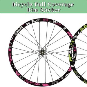 Bike Groupsets Bike Rim Sticker width 19mm Road Wheel Decal 26" 27.5" 29" 700C MTB Rim Decals Cycling Full Coverage Film Bicycle Accessories 231130
