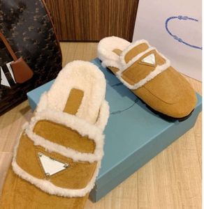 Designer mulher chinelos moda luxo quente memória espuma camurça pelúcia shearling forrado deslizamento em casa ao ar livre indoor mulheres sandálias qswed