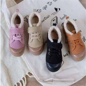 Sneakers Winter Baby Snow Boots Unisex Leather Cute Boys Girls Shoes Warm Cotton Kids Soft Bottom Toddler 231201