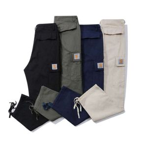 Pantaloni da uomo oversize Carhart Designer Salopette ampia casual Pantaloni multifunzionali Pantaloni sportivi tascabili Motion design 1177ess