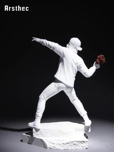 装飾的なオブジェクトの置物Arstthec Banksy Graffiti Art Sculpture Sculpture Statue装飾用の装飾的な置物インテリアルーム装飾ギフト231130