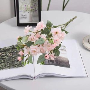 Fiori decorativi vibranti simulazione realistica artificiale di rose a 5 teste per decorazioni per celebrità del matrimonio a casa SEILA ENTO FUCILE