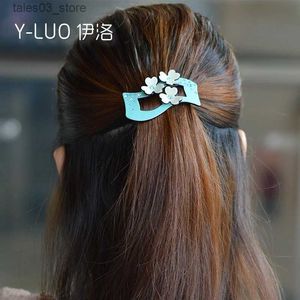 ヘッドウェアヘアアクセサリー女性ヘッドウェアフラワーヘアクリップビンテージヘアバレットかわいいヘアピンラインストーンヘアアクセサリー女性Q231204