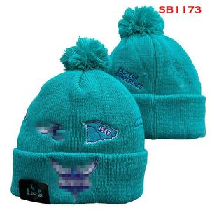 2023 Charlotte''Hornets''beanie البيسبول فريق أمريكا الشمالية فريق تصحيح الشتاء الصوف سبورت قبعة القبعة قبعة قبعة قبعة