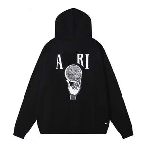 Designer Luxury Amaris Classic Light Crystal Ball Print High Quality Casual Loose Men's and Women's Hooded Hoodies