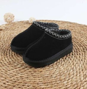 UG G Criança Tasman Ii Chinelos Crianças Tazz Sapatos de Bebê Chesut Fur Slides Pele de Carneiro Shearling Clássico Ultra Mini Bota Mules de Inverno Lã Sapatos acolchoados de algodão real