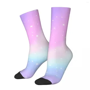 Herrar strumpor roliga glada kawaii regnbåge magi retro harjuku godis anime street style ny nyhet casual crew crazy sock gåva