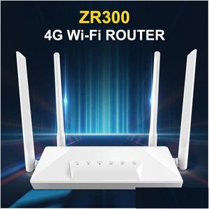 Roteadores Dbit Wifi Router Modem 4G Sim Card Lte 4X5Dbi Antena de alta velocidade Suporte de sinal estável 30 dispositivos Compartilhe tráfego Drop Delivery Ot0Pe
