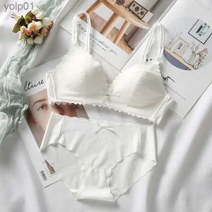 Zestawy biustonosze Zestaw bielizny dla kobiet seksowna koronkowa duża bieliźnia Zestaw Push Up Balette Sekcja Oddychana Fe Plus Size Bries Briefsl231202