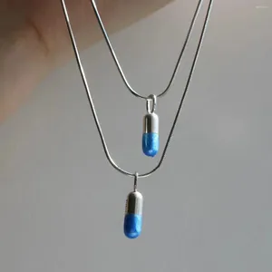 Collane con ciondolo Collana smaltata salva cuore ad azione rapida Catena per colletto in stile minimalista personalizzato versatile di alta qualità