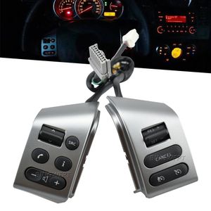 Автомобильный круиз-контроль, кнопки на руле, переключатель с проводом, серебристый для Nissan Sylphy 05-17 Tiida 05-08 Livina 07-10