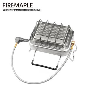 Stoves Fire Maple Sunflower Infrared Radiation Stove Multi function Camping Gas Split Portable Heater Warmer 1800W 231202