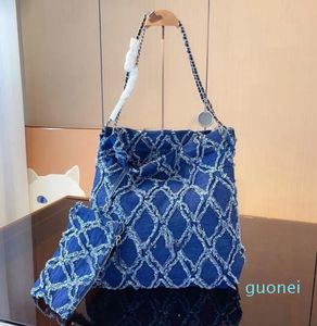 Designer Bag Denim Shopping Bag Tote Backpack Travel Designer Mulher SlingMost Caro Bolsa com Corrente de Prata Gabrielle Quilted Luxurys Bolsas