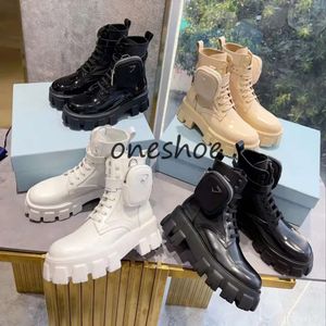 Designer Monolith Women Mens Boots Rois Martin Ankle Genuine Leather Shoe Classic Military Combat Platform Bag Boot Triple