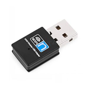 Adaptery sieciowe Mini USB 2.0 WiFi Adapter 300 Mbps Karta bezprzewodowa 802.11N ANTENA ETHERNET Wi-Fi odbiornik PC Desktop Sel OT5RW