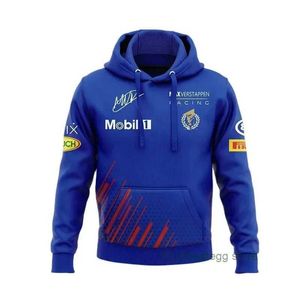 Bluzy męskie 2023/2024 Nowy F1 Formuła 1 Drużyna wyścigowa bluzy 3D Czerwony druk popularna kurtka drogowa Casual Bull pullover jtte