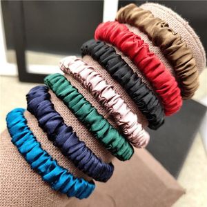 100% 순수한 실크 헤어 Scrunchie 여자 작은 헤어 밴드 귀여운 scrunchie 순수 실크 3pcs의 한 팩 201021248d