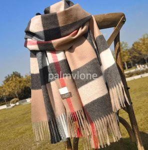 Sciarpa in cashmere di design Sciarpa lunga da donna e da uomo invernale di qualità Fascia per capelli moda classica stampata Sciarpa calda con grandi scialli scozzesi a quadri