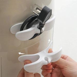 Ganci SHIMOYAMA Organizzatore di cavi metallici Gestione ordinata Porta clip Adesivo Avvolgitore per cavi di stoccaggio Avvolgitore per elettrodomestici da cucina Computer