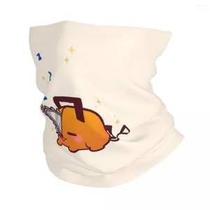 Lenços Anime Pochita Dos Desenhos Animados Manga Bandana Pescoço Capa Impressa Motosserra Homem Lenço Mágico Multifuncional Balaclava Unisex Adulto Lavável