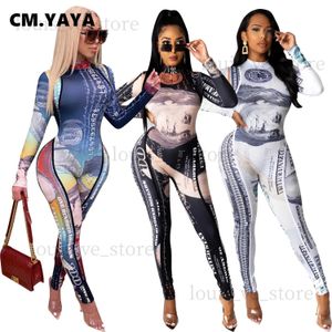 Tute da donna Rompers CM.YAYA DONNE US US BODYCON GOKSUIT T231202