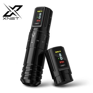 Tattoo Machine Xnet Vipera Professional Wireless Justerable Stroke 2 4 4 2mm OLED Display 2400mAh Batteri för konstnärer 231201