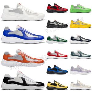 Designer 2024 Moda Americas Cup Sneakers Luxo OG Sapatos Casuais Low Top Patent Leather Runner Loafers America Cup Borracha Sole Platform Trainers Mens Womens Shoe