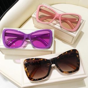 Sunglasses Women's Cat's Eye Vintage Glasses Pink Designer Shadow Men's And