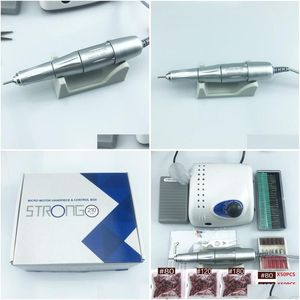 Nail Drill Accessories 45000Rpm Sier Handpiece Strong 210 Pro 105 105L 65W Drills Manicure Hine Pedicure Electric File Bits1585924 Dhhqr