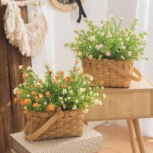 装飾的な花1PCS人工花植物北欧の風力星の空の偽のブーケリビングルーム装飾ダイニングテーブル花芸術